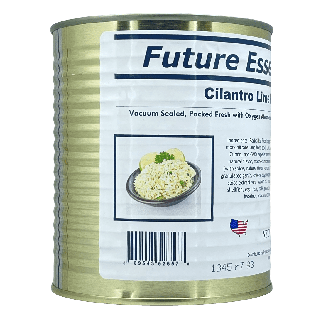 Future Essentials Freeze Dried  10 Years+ Long Shelf Life Emergency Camping Food Cilantro Lime Rice 20oz Can - 12 Cans ✅