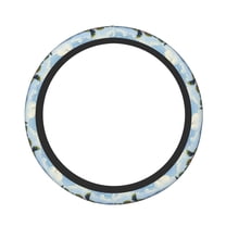 Bingfone Pasture Cow Steering Wheel Cover - Universal 15 Inches Car Steering Wheel Covers Grip Auto Internal Accessories