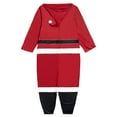 thumbnail image 4 of Christmas Santa Claus Zip Up Costume Coverall Adult, 4 of 5