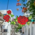 thumbnail image 2 of TIELUTT Flower Shaped Wall Hanging Indoor Home Decorative Rope for Hanging Christmas Door Hanging Decorations Small Stained Glass Window Hangings Small Christmas Lighted Hanging Christmas, 2 of 5