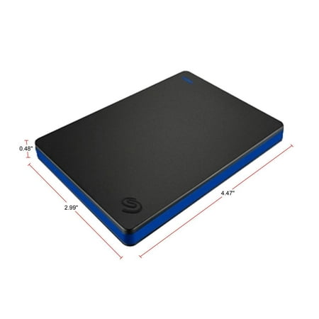 Seagate - Game Drive for PlayStation Consoles 2TB External USB 3.2 Gen 1 Portable Hard Drive - Black