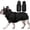 Black-Large, variant on Dog Raincoat Black X-Large Waterproof Jacket for Outdoor Walks and Muddy Roads