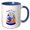 Blue/White, variant on 3drose, Happy Chuseok Traditional Holiday Design, 11oz Mug