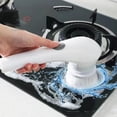 thumbnail image 4 of Fiudx Artículos en oferta con ofertas flash Cepillos de lavado multifunción para lavadora, cabezal giratorio reemplazable, potente cepillo de limpieza para baño, cocina, plato de ducha y suelo, 4 of 7
