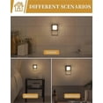 thumbnail image 4 of Luz nocturna regulable con sensor de anochecer y amanecer, ideal para baño, pasillo, dormitorio, habitación infantil y escalera. Blanco suave de 3000 K., 4 of 5