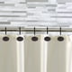 thumbnail image 4 of Juego de 12 ganchos para cortinas de ducha BINO, color negro mate, resistentes a la corrosión, 4 of 5