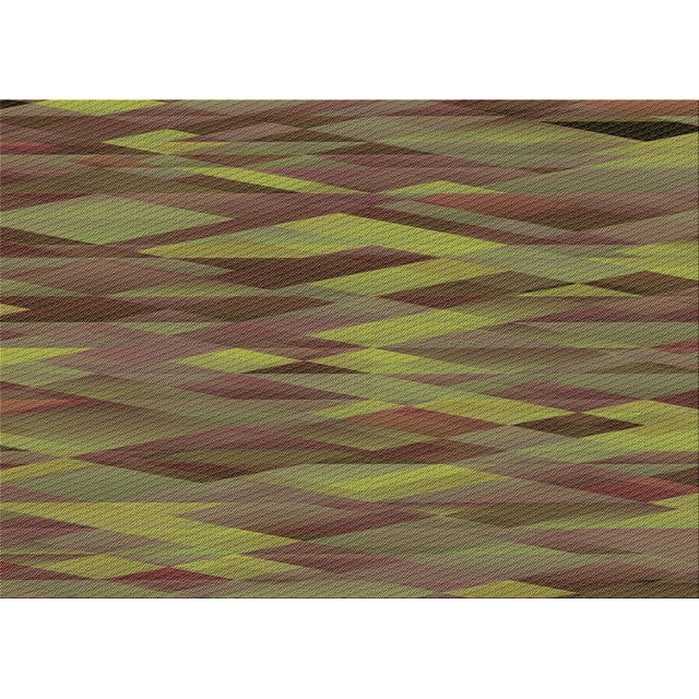 Ahgly Company Machine Washable Indoor Rectangle Transitional Dark Golden Rod Brown Area Rugs, 7' x 9'