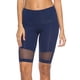 thumbnail image 3 of Las Mujeres Estiran El Bolsillo De Del Gimnasio Skinny Yoga Mid Shorts Half Pants azul marino, 3 of 9