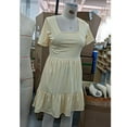 thumbnail image 4 of Tnhcen Women's Plus Size Square Neck Short Sleeve Pocket Dress, Solid Color Casual Soft Stretch Dress 4XL 5XL Casual Day Dress for Women, 4 of 4
