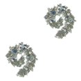 thumbnail image 3 of mmirethe Durable Artificial Flower Table Runner - Good Texture Exquisite Crafted Decoration Wedding Blue 2Set, 3 of 6