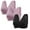 2Purple+Black, variant on 3PC Front Snaps Close Bra for Women Wireless Comfortable Sports Bras Plus Size Full Coverage Bra