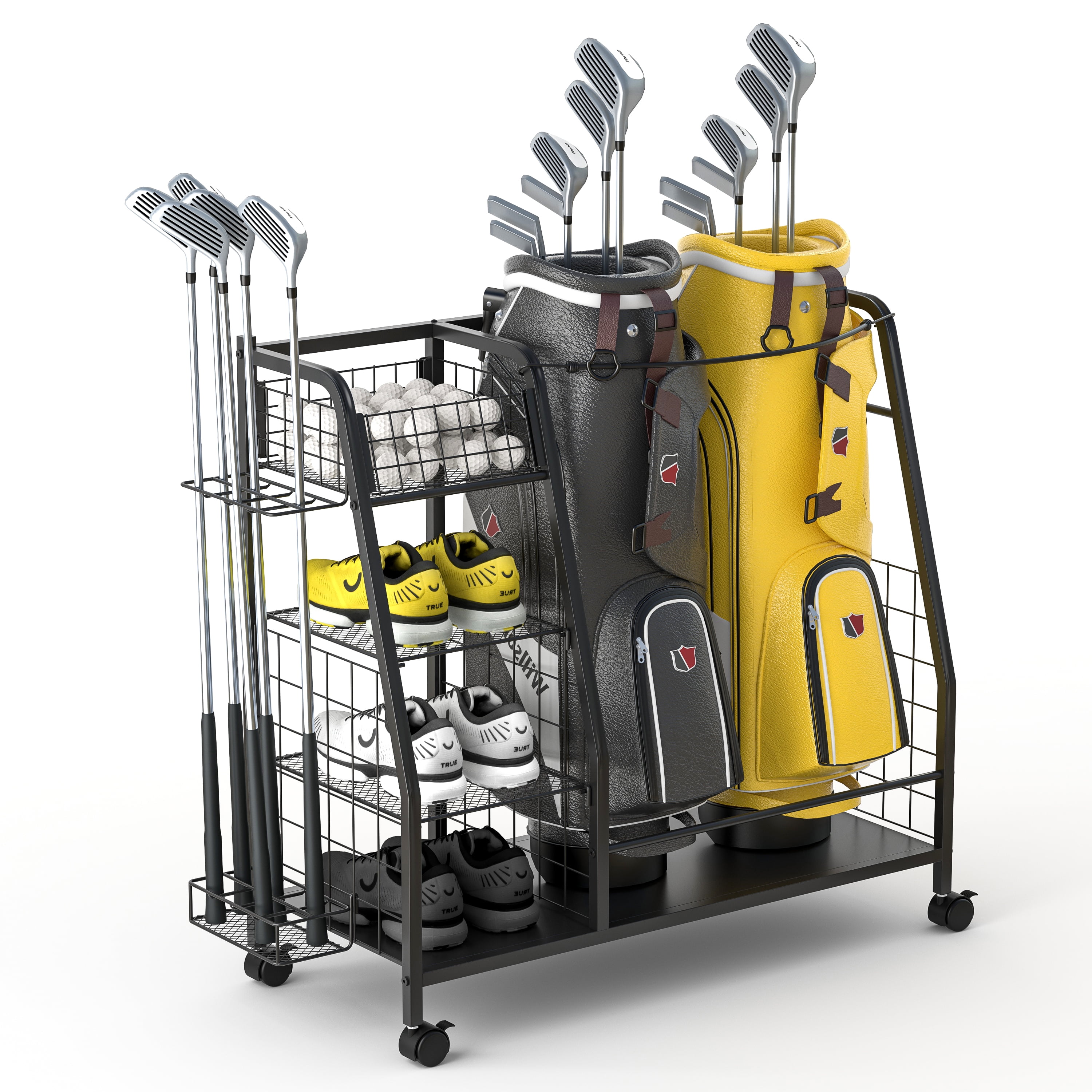 Golf Bag Organizer, Golf Organizer for Garage, Golf Bag Storage Rack