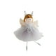 thumbnail image 5 of Colgantes de muñeca de ángel de Navidad, miniaturas colgantes para árbol de Navidad, decoración de malla Gris, 5 of 9