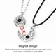thumbnail image 3 of Collares De Pareja Magnéticos De Sol Y Luna 100 Idiomas I Love You Proyección Collar De Parejas Collar A Juego Para Regalo De Parejas Cateissary AP007132-03, 3 of 6