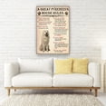 thumbnail image 3 of Great Pyrenees Dog Wall Art Dog Gifts For Living Room Painting Pictures Canvas Artwork For Bathroom Decor Prints Framed 12×18 in, 3 of 5