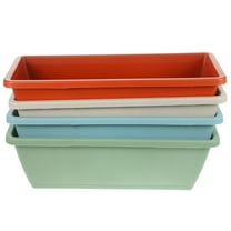 4 Sets Vegetable Growing Pot Garden Large Plant Pots Indoor Rectangular