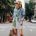 thumbnail image 4 of Yiaed Watercolor Green Leaves Print Women's Sleeveless Dress, Loose Fit Summer Dress, Casual Sleeveless Dress for Women, 4 of 7