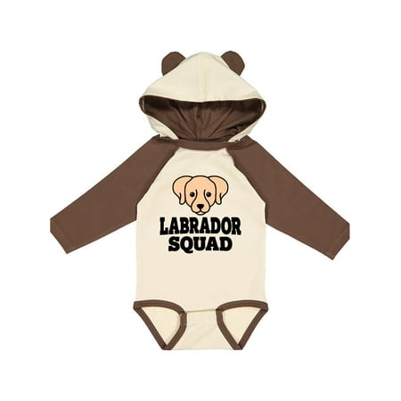 

Inktastic Dog Golden Labrador Squad Gift Baby Boy or Baby Girl Long Sleeve Bodysuit