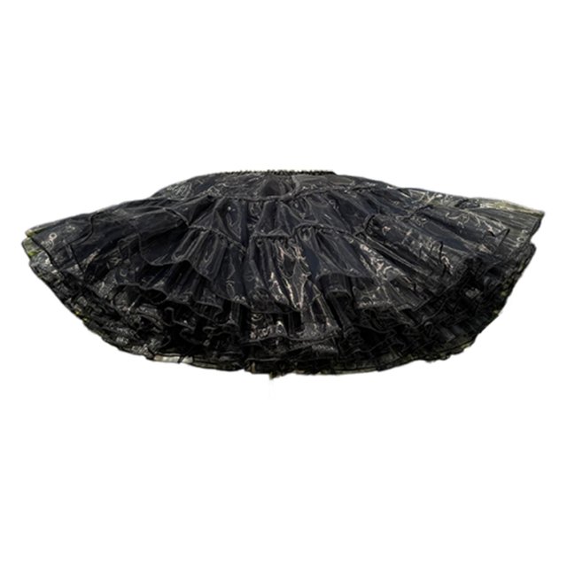 Falda de tul con enagua para mujer, cintura elástica, crinolina, tul. Longitud 30cm