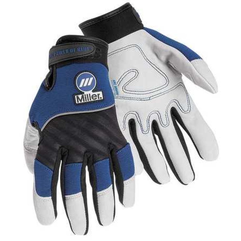 MILLER ELECTRIC 251066 Welding Gloves, Cowhide Palm, M, PR Walmart