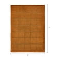 thumbnail image 6 of Mainstays Solid High Low Tufted Grid Brown Indoor Area Rug, 5' x 7', 6 of 7