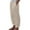 Khaki, variant on HNMKIU Stylish Women's High Waisted Wide Leg Pants Comfortable Casual Trousers with Pockets Elastic Drawstring Fashionable Straight Leg Long Wear