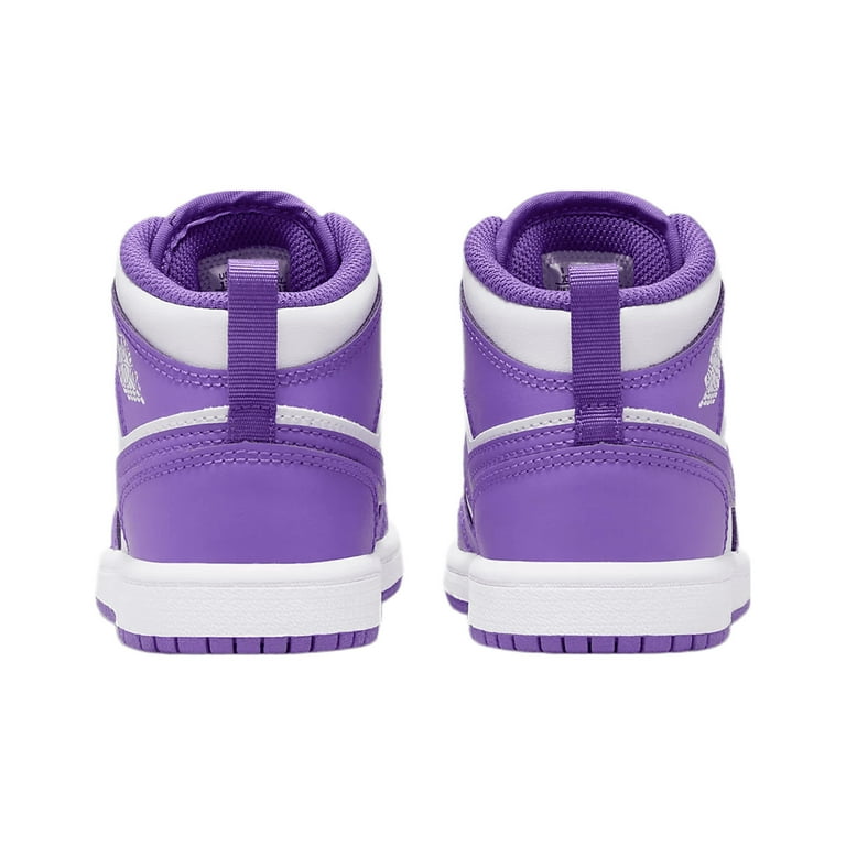 Jordan 1 Mid Preschool High Tops Sneaker, Air Shoes for Kids