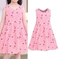 thumbnail image 5 of Mercatoo Girl's Summer Casual Dress Sleeveless Floral Midi A-line Sundress Girls Birthday Party Summer Prom Dresses, 5 of 5