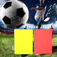thumbnail image 3 of Gupbes PVC Matériel Arbitre Carton Rouge, Football Carton Rouge et Jaune, pour la Compétition, 3 of 8