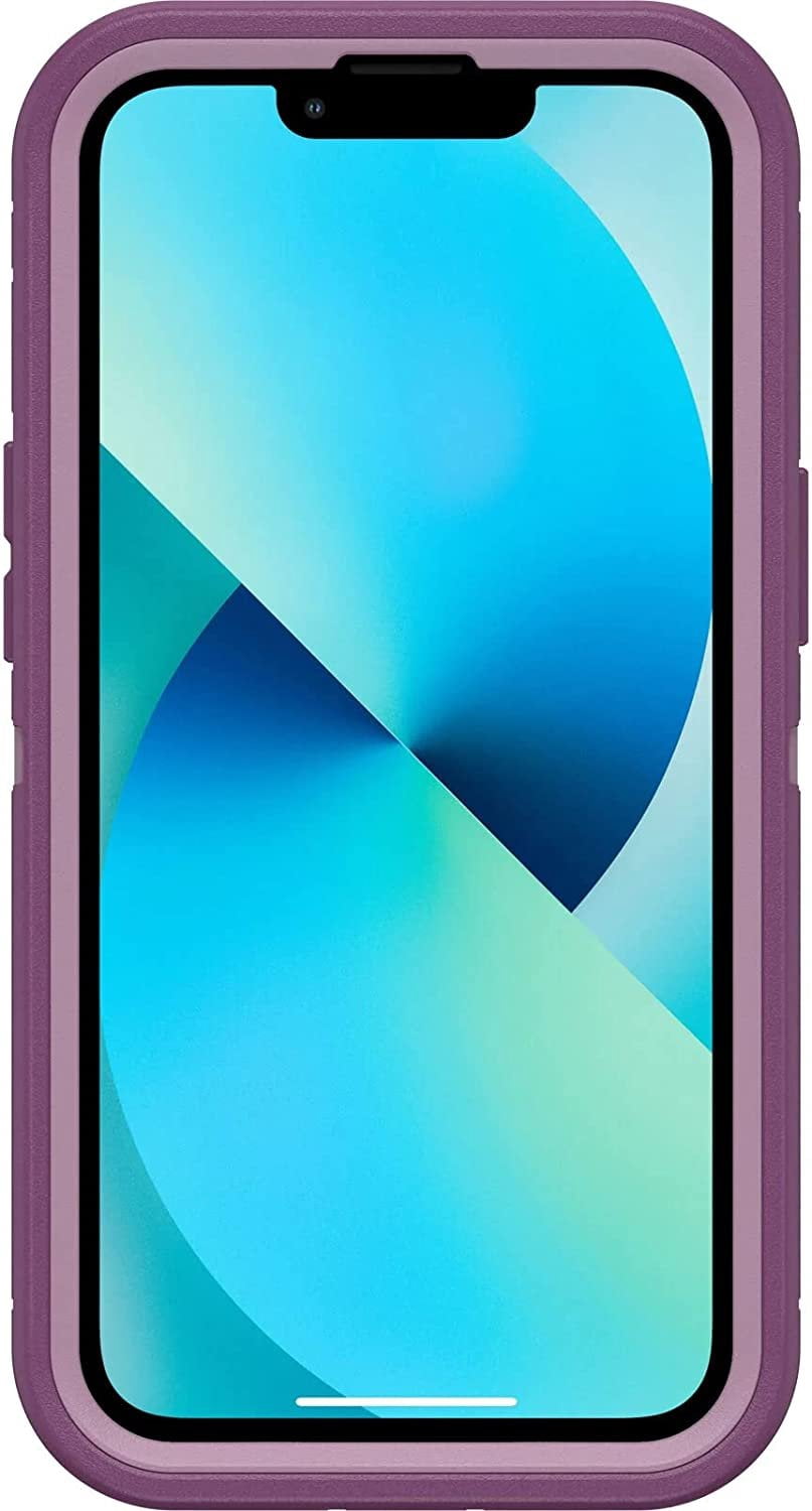 OtterBox Defender Series Screenless Edition Case for iPhone 13 Only - Holster Clip Included - Microbial Defense Protection - Retail Packaging - Happy Purple