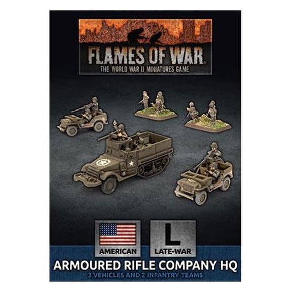 Flames of War: American Armored Rifle Company HQ (Late-War)