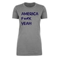 thumbnail image 2 of America F Yeah! Funny 4th of July Shirts, Ladies Graphic T-shirts - Heather Grey MH200WPATRIOT S16 XS, 2 of 3