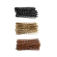 thumbnail image 2 of 1 Ensemble de Broches Bobby Mode Style Simple en U 6 mm Métal Élastique Accessoires Multicolores Barrettes de la Saint-Valentin pour Femmes Café/150 Pcs, 2 of 8