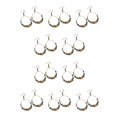 thumbnail image 1 of Qarigey 1 par de pendientes de aro de aleación de piedra artificial para citas, viajes, ganchos para las orejas portátiles, joyería con Madera 10Conjunto, 1 of 6