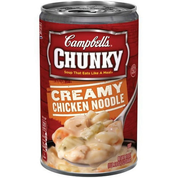 Campbell's Chunky Creamy Chicken Noodle Soup (Pack of 18)