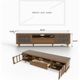 thumbnail image 2 of 78.74" Mid Century Modern TV Stand, TV Console, Media Entertainment Center with Storage, Fits 75–85 Inch TVs for Living Room & Bedroom, Walnut, 2 of 7