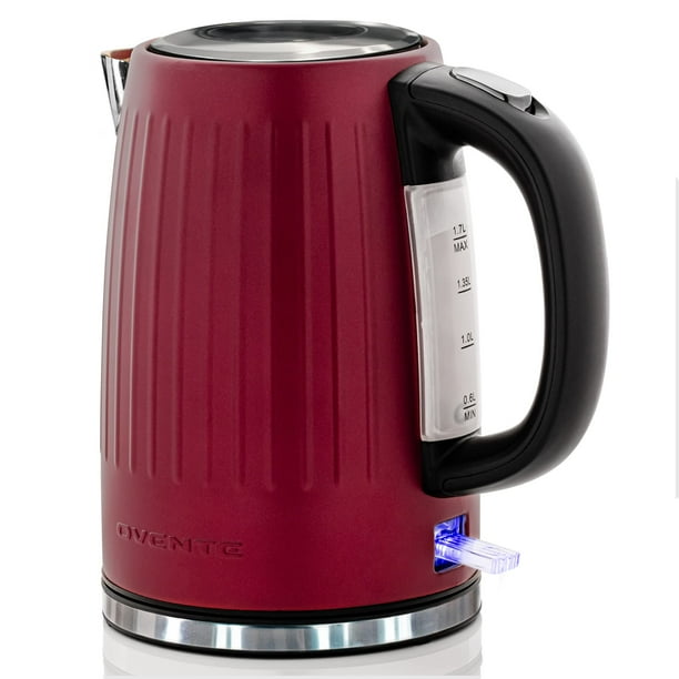 Hervidor eléctrico OVENTE, 1.7 L, 1750 W, con apagado