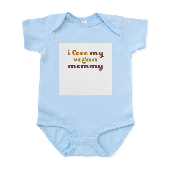 CafePress - I Love My Vegan Mommy Onesie - Baby Light Bodysuit, Size Newborn - 24 Months