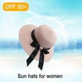 thumbnail image 3 of Women's straw hat, Papyrus, Pink/Black, 55-58 cm, 3 of 5
