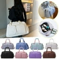 thumbnail image 1 of Sac de Sport Imperméable Sac de Week-End de Voyage pour Hommes Femmes Sac de Nuit avec Compartiment à Chaussures, 1 of 2