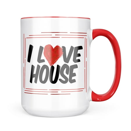 

Neonblond I Love House Mug gift for Coffee Tea lovers