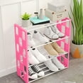 thumbnail image 6 of Miogawg 4 Tier Small Shoe Rack, Kids Show Rack, Closet Shoe Organizer, Compact Stackable Shoe Shelf, Shoe Rack For Narrow Space., 6 of 7