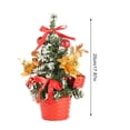 thumbnail image 3 of Toystoory Pino de Navidad de 20cm, árbol Artificial pequeño, decoración de Navidad falsa, accesorio DIY, atmósfera de Año Nuevo, adorno para centro Kits de decoración para fiestas rojo Toystoory HA008880-02, 3 of 6