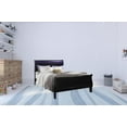thumbnail image 2 of HomeRoots 482379 Solid Wood Standard Upholstered Bed, Black, 2 of 3