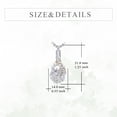 thumbnail image 3 of Hummingbird Urn Necklace 925 Sterling Silver Cremation Jewelry Teardrop Crystal Memorial Pendant with Funnel Filler Christmas Gift For Women Mother Wife, 3 of 5