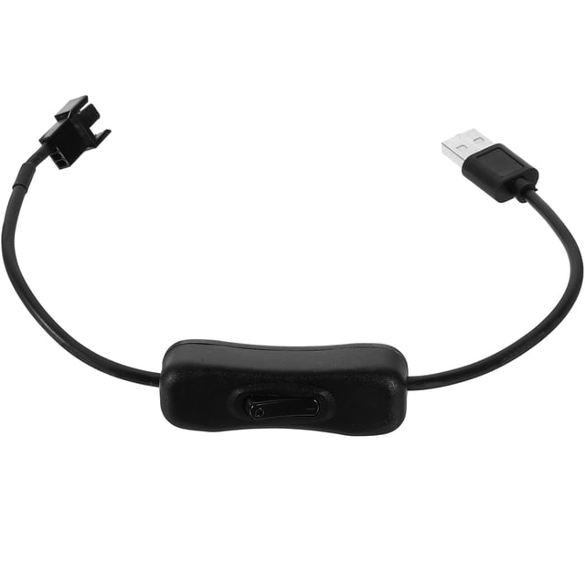 Shisuyan Fan Adapter Cable USB To 4Pin Cable Fan Connector Cable Fan Power Cable 12V To 5V Converter Cable