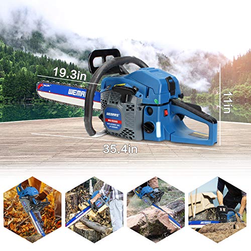 WEMARS Gas Chainsaw 58cc 20 Inch Power 