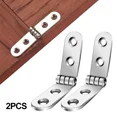 thumbnail image 2 of 180 Degree 2pcs Foldable Hinge Flap Screw-On Hinges For Sewing Machine Cabinet Rounded Corner Buffer Hinge Furniture Hardware, 2 of 4