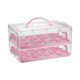 thumbnail image 1 of Cupcake portador de contenedor de almacenamiento de cupcake, contiene 24 cupcakes, portavasos de la caja de cupcakes portavasos para muffin Rosa, 1 of 8