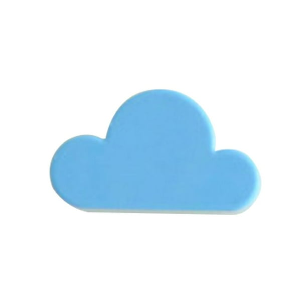 Kearding Llaveros para decoración del hogar, llavero con forma de nube, llavero con forma de nube, imanes magnéticos con forma de Almacenamiento y organización del hogar Azul